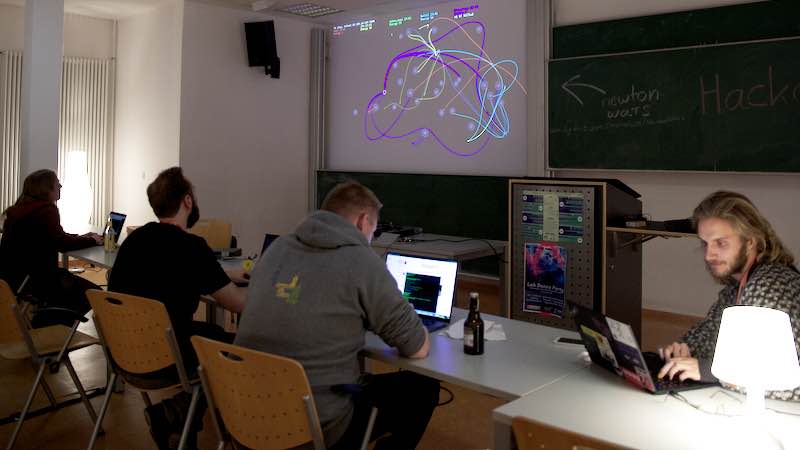 Das Hackcenter war 2023 zum ersten Mal die ganze Nacht hindurch geöffnet.